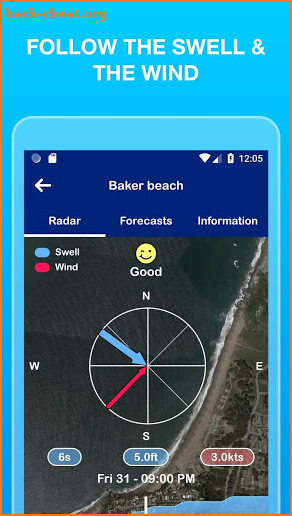 Weesurf: marine weather forecast for surf & wind screenshot