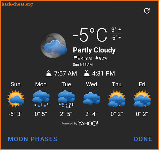 Weezle Chronus Weather Icons screenshot
