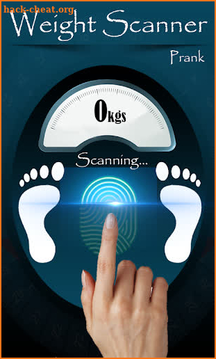 Weight finger scanner prank screenshot