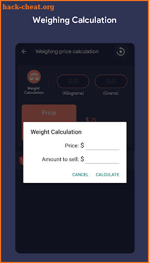 Weight Scale Machine Grams/kg screenshot
