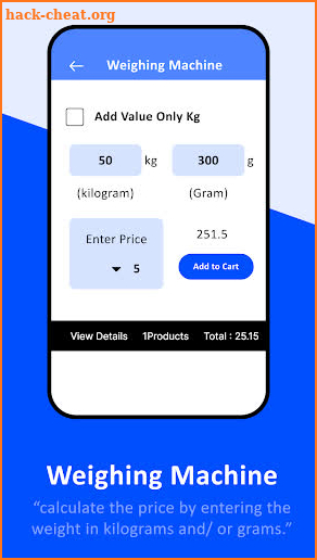 Weight Scale to Grams-Kg-lbs screenshot