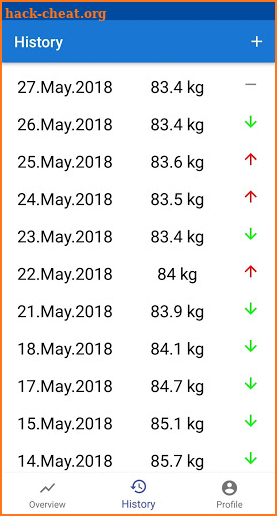 Weight Tracker screenshot