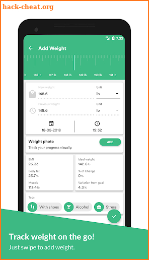 Weight Tracker - Weight Loss Monitor App screenshot