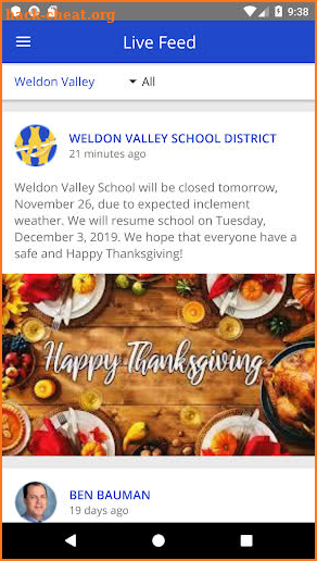 Weldon Valley School screenshot