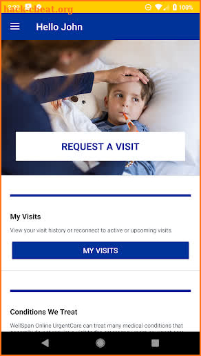 WellSpan Online Urgent Care screenshot