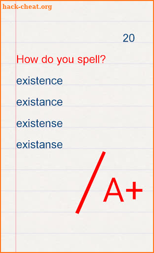 Wellwrite! 📖 Spelling test screenshot