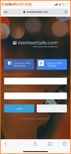 WeMeetSafe - Escort & Dating Security screenshot