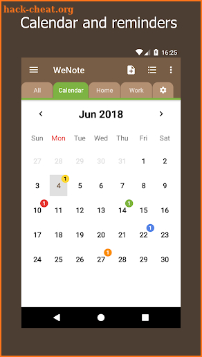 WeNote - Notes, To-do lists, Reminders & Calendar screenshot