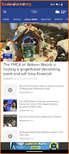 WENY News screenshot