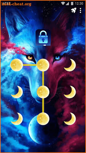 Werewolf Moon - App Lock Master Theme screenshot