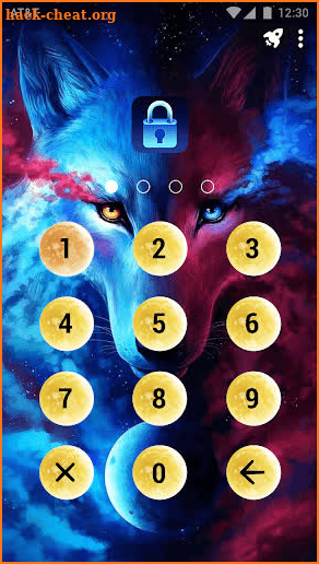 Werewolf Moon - App Lock Master Theme screenshot