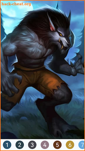 Werewolf Paint by Number screenshot