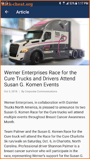 Werner News screenshot