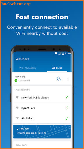 WeShare: Share WiFi Worldwide freely screenshot