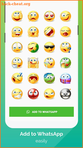 💚 WeSmile WAStickerApps - Best smileys stickers screenshot
