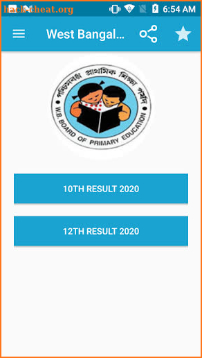 West Bengal Board Result 2020 screenshot