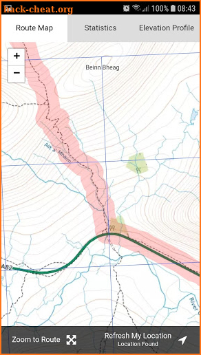 West Highland Way Offline Map screenshot