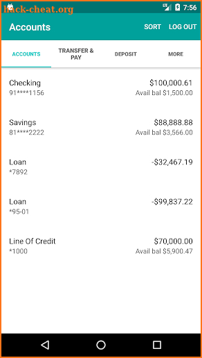 West Texas Credit Union Mobile Banking screenshot