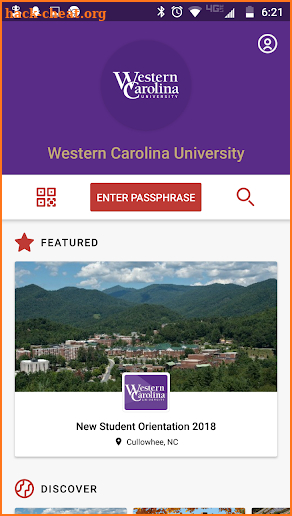 Western Carolina University screenshot