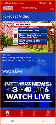 Western Mass News Weather screenshot