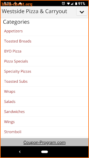 Westside Pizza & Carryout screenshot