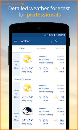wetter.com - Weather and Radar screenshot