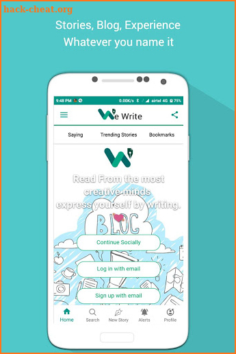 WeWrite - Best Quotes & story writing app screenshot