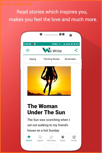 WeWrite - Best Quotes & story writing app screenshot