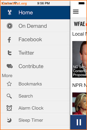 WFAE Public Radio App screenshot