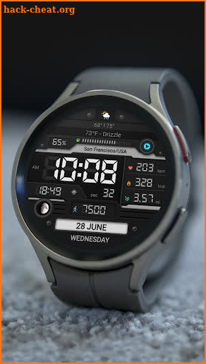 WFP 052 Digital watch face screenshot