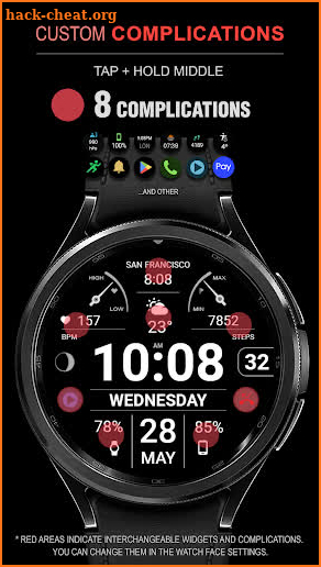 WFP 106 Information watch face screenshot