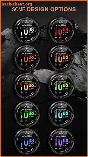 WFP 107 Hourglass watch face screenshot