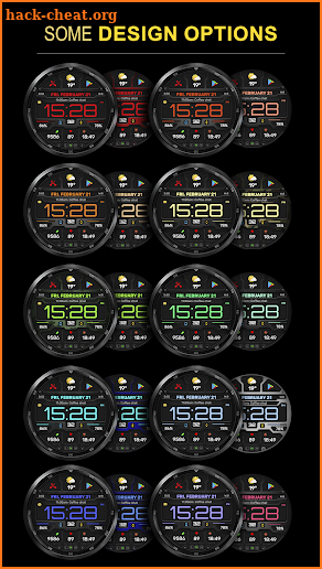 WFP 132 Digital watch face screenshot