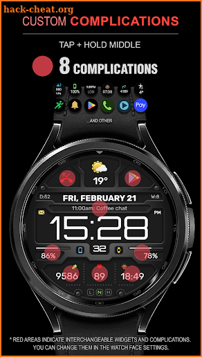 WFP 132 Digital watch face screenshot