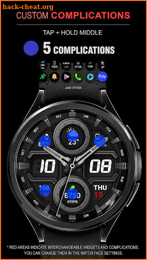 WFP 135 Hybrid watch face screenshot
