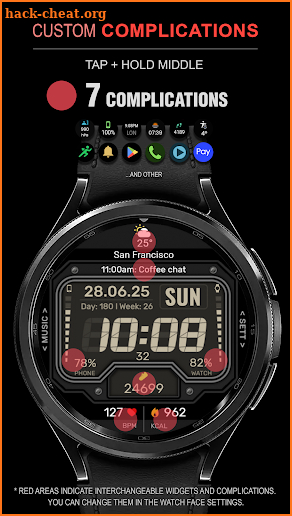 WFP 151 Old school watch face screenshot