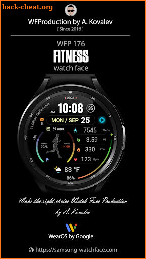 WFP 176 Fitness animated watch screenshot