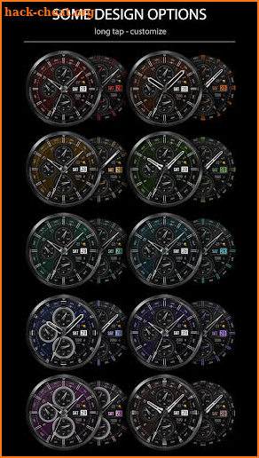 WFP 308 analog watch face screenshot