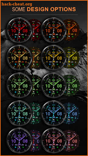 WFP 320 Modern watch face screenshot