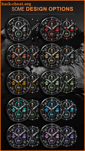 WFP 327 Modern watch face screenshot