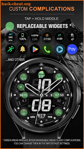 WFP 328 Modern watch face screenshot