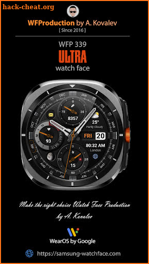 WFP 339 Ultra watch face screenshot