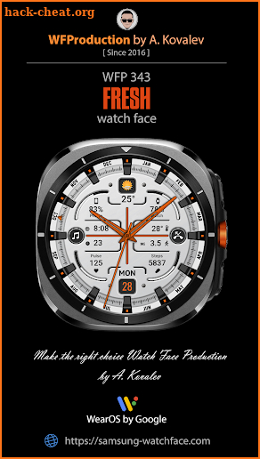 WFP 343 Fresh watch face screenshot