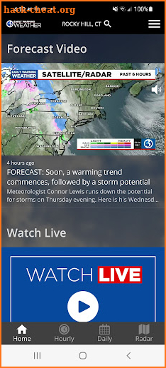 WFSB Weather screenshot