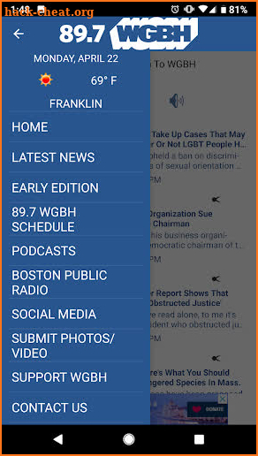 WGBH-Boston’s Local NPR screenshot