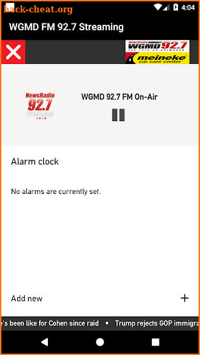 WGMD FM 92.7 Streaming screenshot