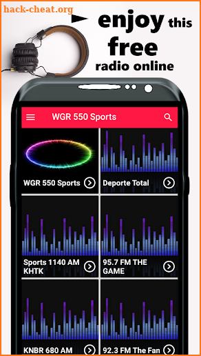 WGR Sports Radio 550 Radio Buffalo Free Online APP screenshot