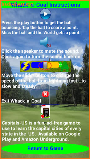 Whack-a-Goal: Golf screenshot