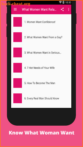 What Women Want in Relationship screenshot