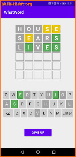 What Word (Wordle/Lingo) screenshot